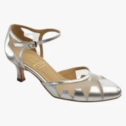 Style 1040 - Silver Leather/Mesh