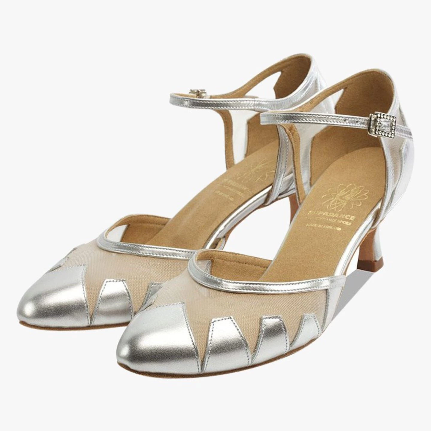 Style 1040 - Silver Leather/Mesh - Image 3