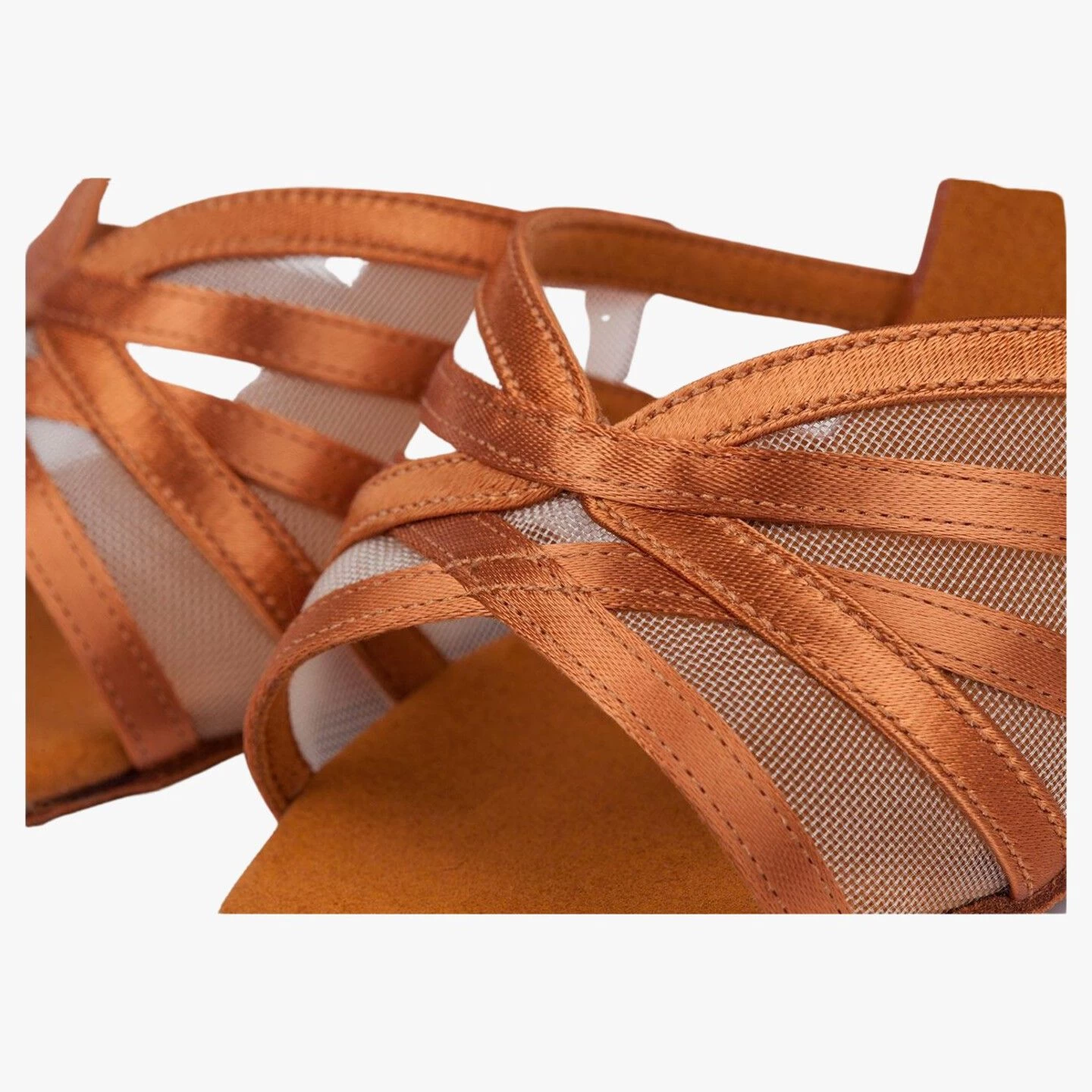 Style 1104 - Dark Tan Satin - Image 4