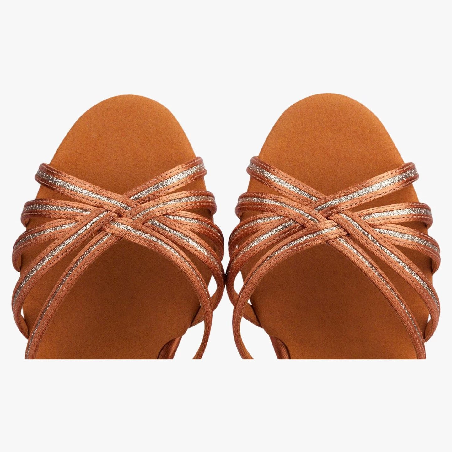 Style 1426 - Dark Tan Satin / Gold Shimmer - Image 5