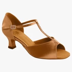 Style 1529 Wide - Dark Tan Satin