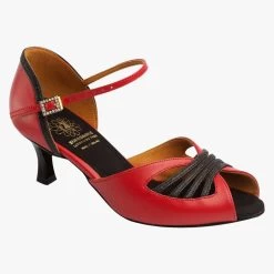 Style 1536 - Black/Red Leather