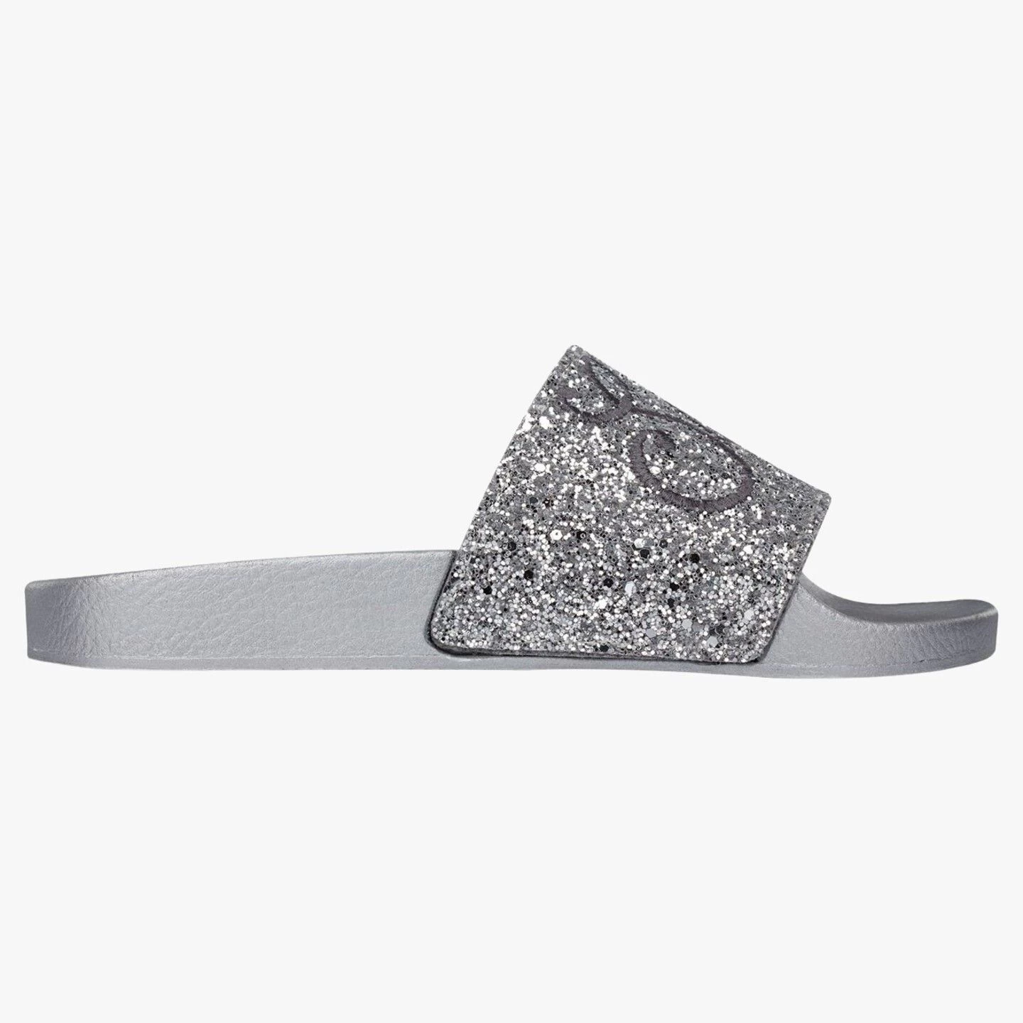 Style 7788 Silver Glitter Slides - Image 4