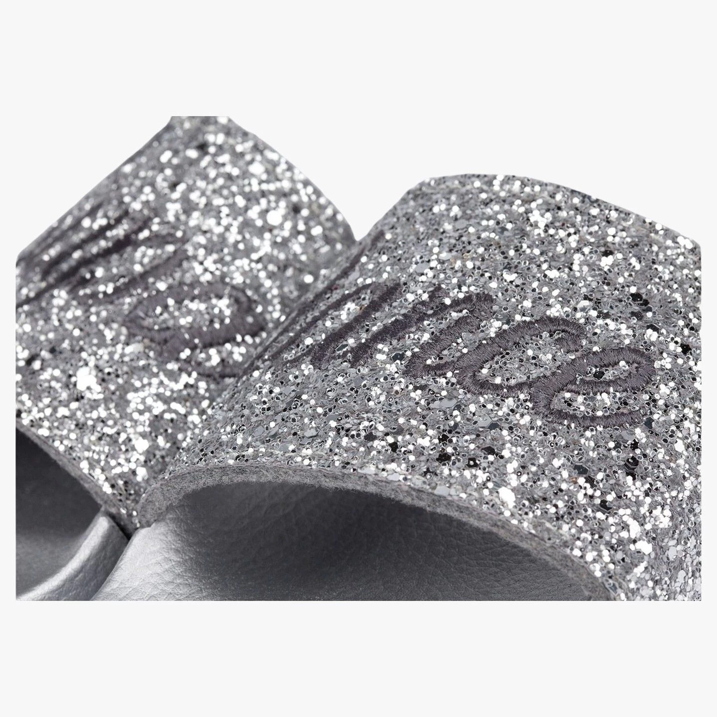 Style 7788 Silver Glitter Slides - Image 6
