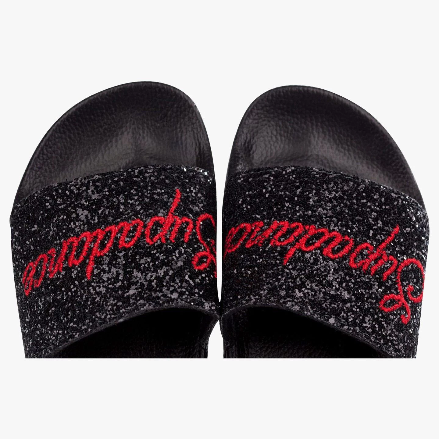 Style 7089 Black Glitter Slides - Image 5