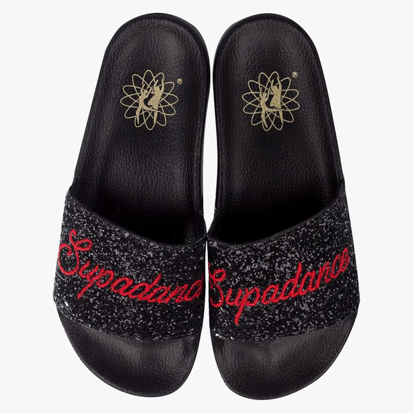 Style 7089 Black Glitter Slides - Image 6