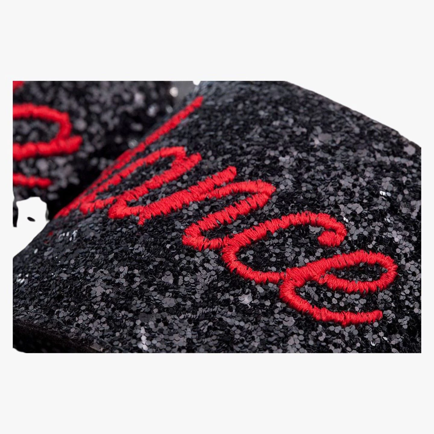 Style 7788 Black Glitter Slides - Image 4