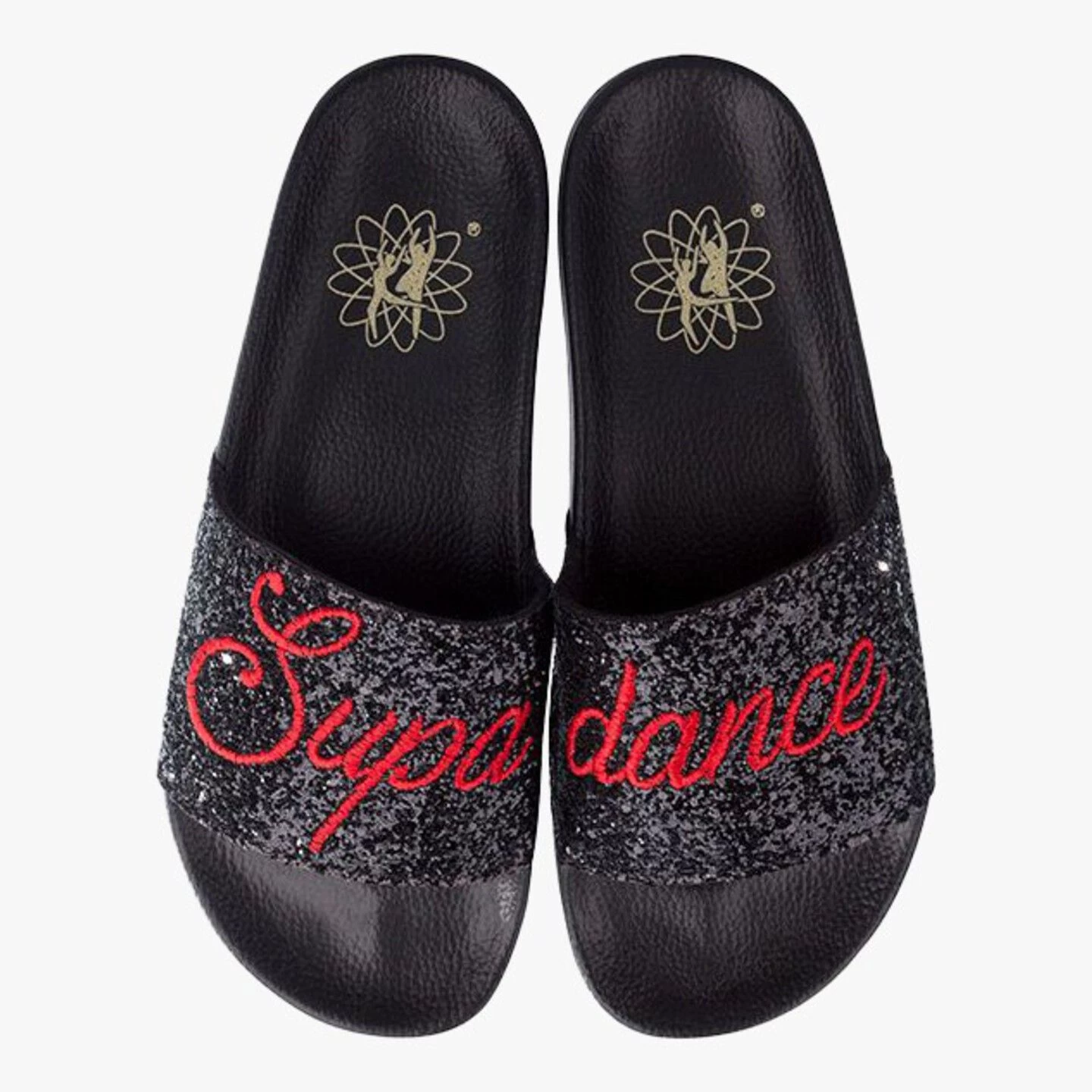 Style 7788 Black Glitter Slides - Image 6