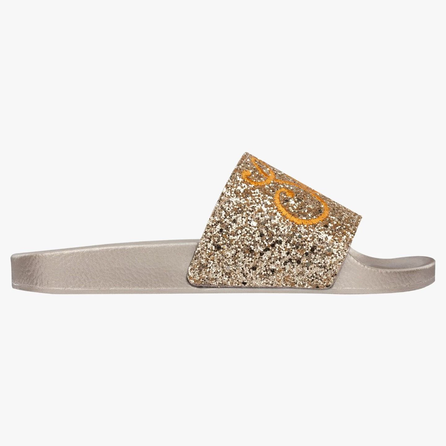 Style 7788 Gold Glitter Slides - Image 3